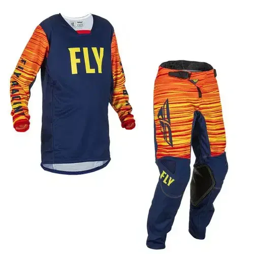 FLY RACING YOUTH KINETIC WAVE GEAR SET – NAVY