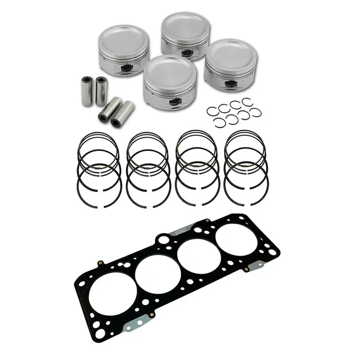 Forged piston and rings set 83,5mm VW 1.8L 8V + VW 8v/16v decompression Head Gasket Spacer – 1.5mm