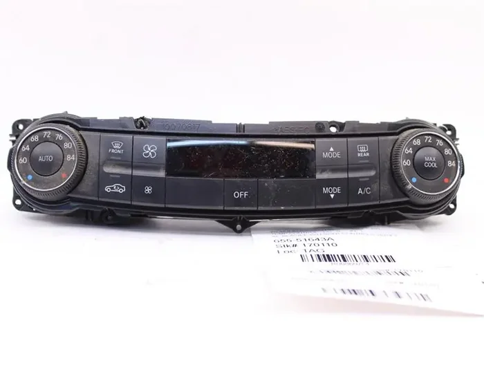 FRONT TEMPERATURE CONTROLS E280 E320 E350 E550 E63 2007 07 – 860751