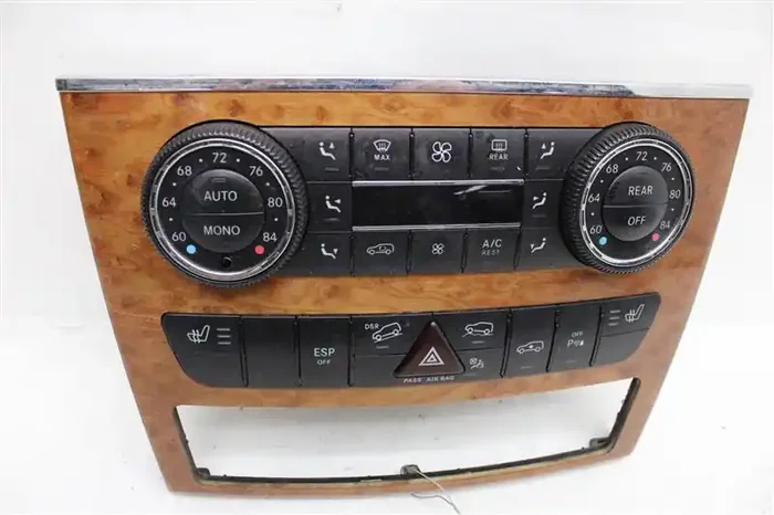FRONT TEMPERATURE CONTROLS Gl320 Gl450 Gl550 R320 R350 R500 R63 07-08 – 1092002