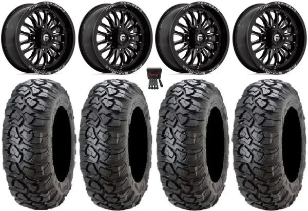 Fuel ARC 18″ Wheels Black 34″ Ultracross Tires Polaris RZR XP 1000 / PRO XP / Ranger XP 900/1000