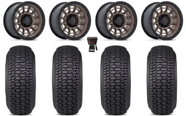Fuel Cycle 15″ Wheels Bronze +10mm 32″ Regulator 2 Tires Polaris RZR XP 1000 / PRO XP / Ranger XP 900/1000