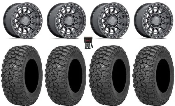 Fuel Cycle 15″ Wheels Gunmetal +38mm 35″ Trail Saw 2.0 Tires Polaris RZR XP 1000 / PRO XP / Ranger XP 900/1000