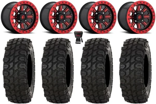 Fuel Hardline Bdlk 15″ Wheels Red 32″ XComp ATR Tires Polaris RZR XP 1000 / PRO XP / Ranger XP 900/1000