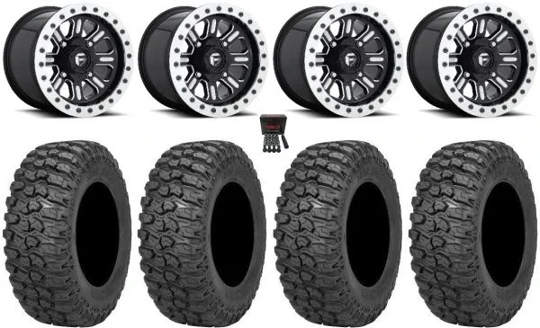 Fuel Hardline Beadlock 15″ Wheels Black 35″ Trail Saw 2.0 Tires Can-Am Maverick X3 / Honda Pioneer 1000 / Talon