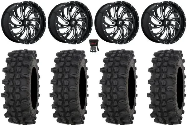 Fuel Kompressor Black 20″ Wheels 35″ ACP Tires Polaris Sportsman / RZR / Ranger