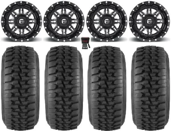 Fuel Lethal Black 15″ Wheels 32″ Desert Series Tires Polaris RZR XP 1000 / PRO XP / Ranger XP 900/1000