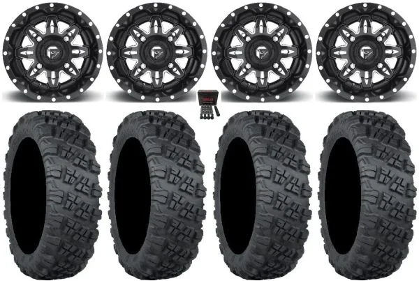 Fuel Lethal Black 15″ Wheels 33″ Versa Cross V3 Tires Polaris RZR XP 1000 / PRO XP / Ranger XP 900/1000
