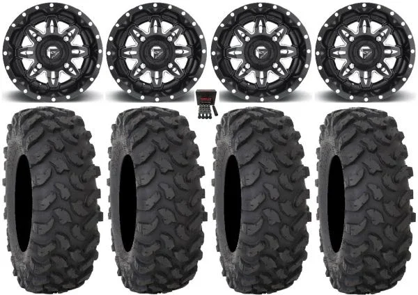 Fuel Lethal Black 15″ Wheels 37″ XTR370 Tires Polaris RZR XP 1000 / PRO XP / Ranger XP 900/1000