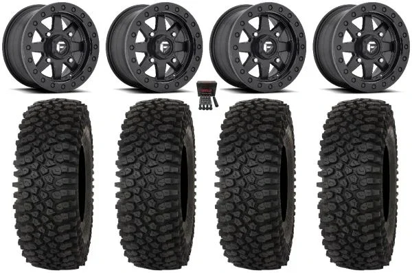 Fuel Maverick Bdlk 15″ Wheels Bk 32″ Roctane STX Tires Can-Am Maverick X3 / Honda Pioneer 1000 / Talon