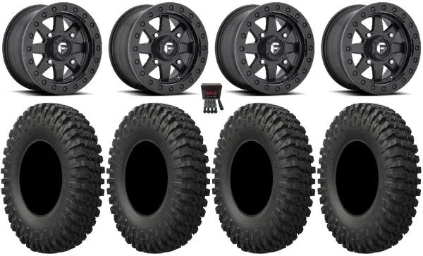 Fuel Maverick Bdlk 15″ Wheels Bk 37″ MotoCrusher Tires Polaris Sportsman / RZR / Ranger