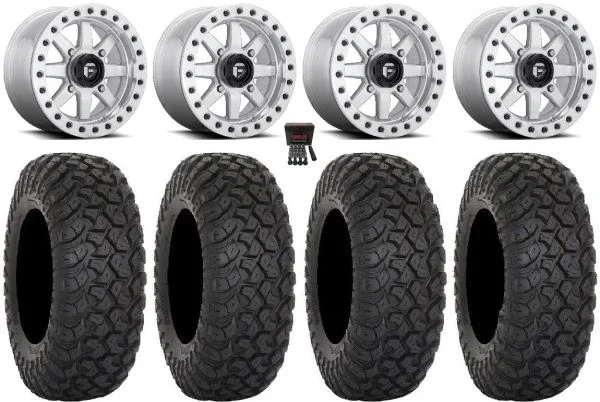Fuel Maverick Bdlk Mh 15″ Wheels 33″ RT320 Tires Can-Am Commander Maverick Renegade Outlander Defender