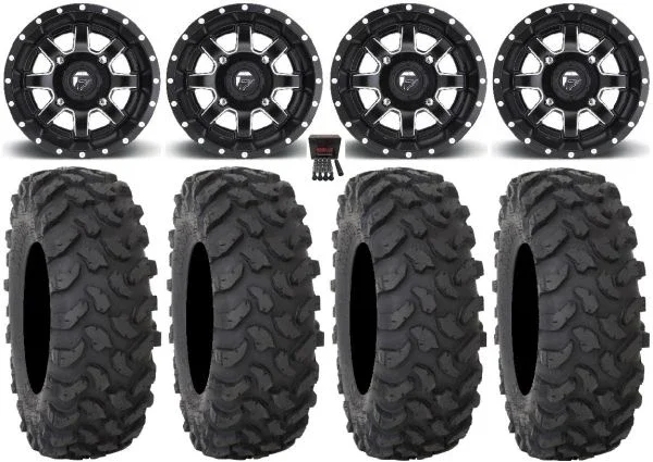 Fuel Maverick Black 15″ Wheels 37″ XTR370 Tires Polaris Sportsman / RZR / Ranger