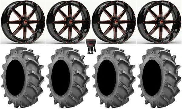 Fuel Maverick Orange 18″ Wheels 33×8 (4ply) BKT 171 Tires Polaris RZR XP 1000 / PRO XP / Ranger XP 900/1000