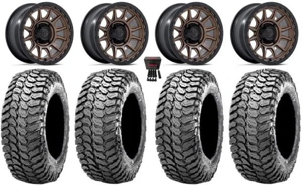 Fuel Piston 15″ Wheels Bronze +10mm 29″ Liberty Tires Yamaha Viking Wolverine YXZ1000R