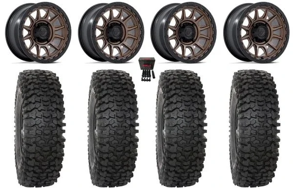 Fuel Piston 15″ Wheels Bronze +10mm 35″ RC500 Tires Can-Am Maverick X3 / Honda Pioneer 1000 / Talon