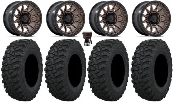 Fuel Piston 15″ Wheels Bronze +38mm 30″ Trekker Tires Polaris RZR XP 1000 / PRO XP / Ranger XP 900/1000