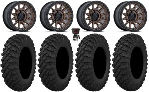 Fuel Piston 15″ Wheels Bronze +38mm 32″ Crawler XP Tires Polaris RZR Turbo R & Pro R Ranger 1500 Xpedition