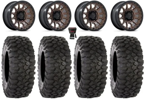 Fuel Piston 15″ Wheels Bronze +38mm 33″ XC450 Tires Kawasaki Teryx Mule