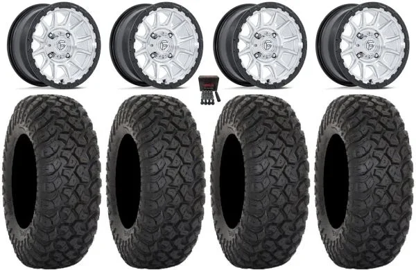 Fuel Piston 15″ Wheels Machined +10mm 33″ RT320 Tires Polaris RZR XP 1000 / PRO XP / Ranger XP 900/1000