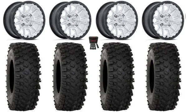 Fuel Piston 15″ Wheels Machined +10mm 37″ ATX470 Tires Yamaha Viking Wolverine YXZ1000R
