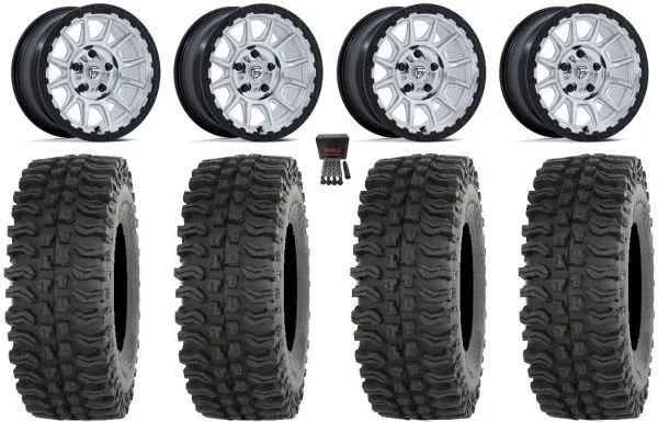 Fuel Piston 15″ Wheels Machined +38mm 32″ BDC Tires CFMoto UForce U10 Pro / U10 XL Pro / ZForce Z10 / Z10-4