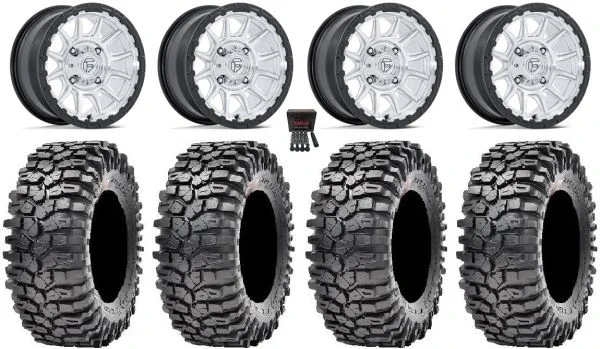 Fuel Piston 15″ Wheels Machined +38mm 32″ Roxxzilla 396 Tires Can-Am Commander Maverick Renegade Outlander Defender