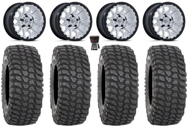 Fuel Piston 15″ Wheels Machined +38mm 32″ XCR350 Tires Polaris RZR Turbo R & Pro R Ranger 1500 Xpedition