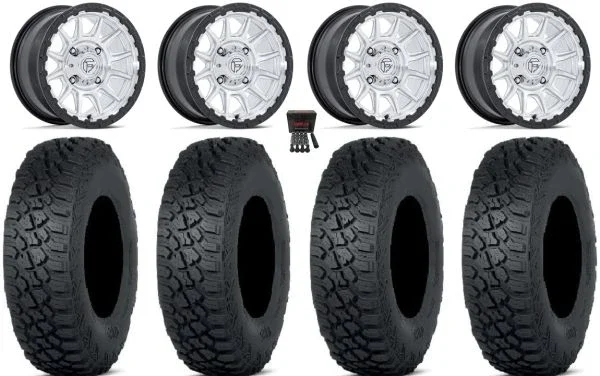 Fuel Piston 15″ Wheels Machined +38mm 33″ Tenacity XNR Tires Polaris RZR XP 1000 / PRO XP / Ranger XP 900/1000