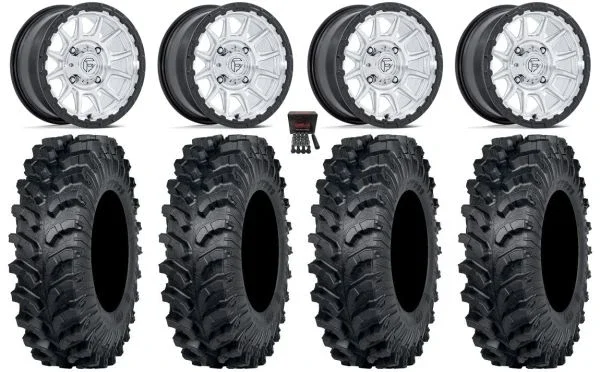 Fuel Piston 15″ Wheels Machined +38mm 34″ MT911 Tires Polaris Sportsman / RZR / Ranger