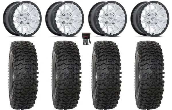 Fuel Piston 15″ Wheels Machined +38mm 37″ RC500 Tires Kawasaki Teryx Mule