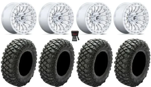 Fuel Rincon Bdlk 15″ Wheels Mh 30″ Crawler XR Tires Kawasaki Teryx Mule