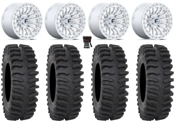 Fuel Rincon Bdlk 15″ Wheels Mh 33″ XT400 Tires Can-Am Commander Maverick Renegade Outlander Defender