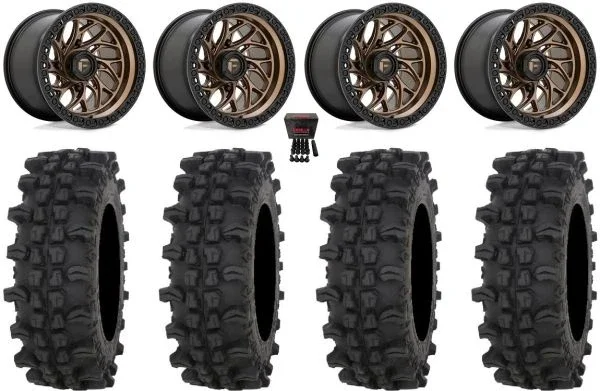 Fuel Runner 15″ Wheels Br 32″ ACP Tires Kawasaki Mule Pro FXT KRX / Yamaha Wolverine RMAX / YXZ 2019+