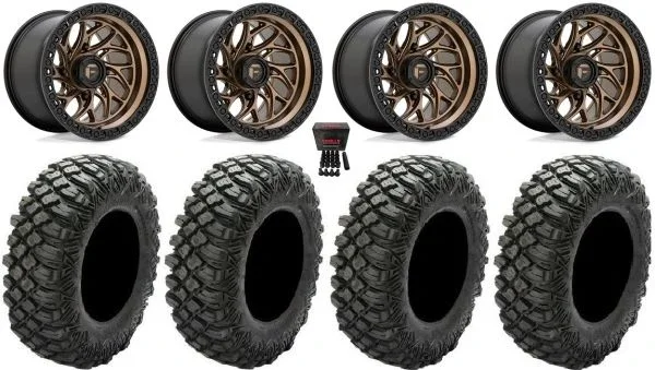 Fuel Runner 15″ Wheels Br 32″ Crawler XG Tires Kawasaki Teryx Mule