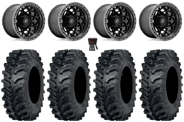 Fuel Unit 15″ Wheels Black 30″ MT911 Tires Can-Am Maverick X3 / Honda Pioneer 1000 / Talon