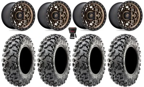 Fuel Unit 15″ Wheels Bronze 32″ Carnivore R/T Tires Polaris RZR XP 1000 / PRO XP / Ranger XP 900/1000