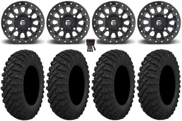 Fuel Vector Beadlock 15″ Wheels 32″ Crawler XP Tires Can-Am Maverick X3 / Honda Pioneer 1000 / Talon