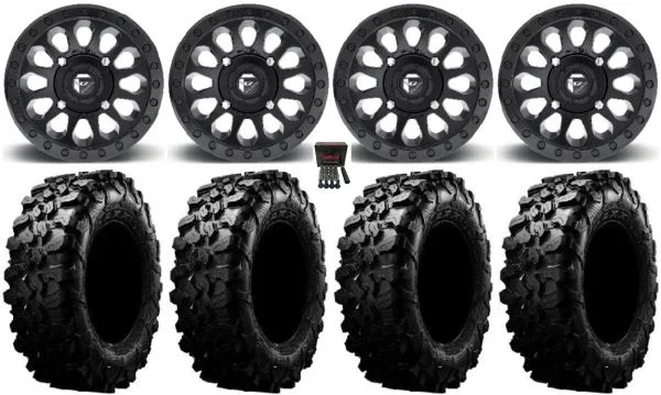 Fuel Vector MB 15″ Wheels 32″ Carnivore Tires Kawasaki Mule Pro FXT KRX / Yamaha Wolverine RMAX / YXZ 2019+