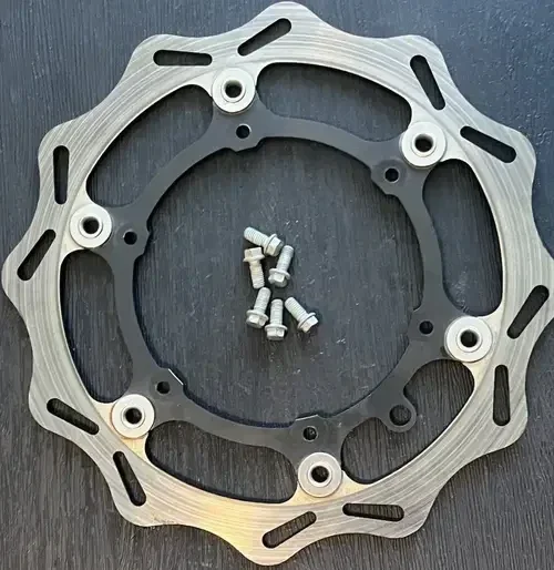 GALFER FLOATING FRONT BRAKE DISC WAVE ROTOR KTM 450 525 SX USED