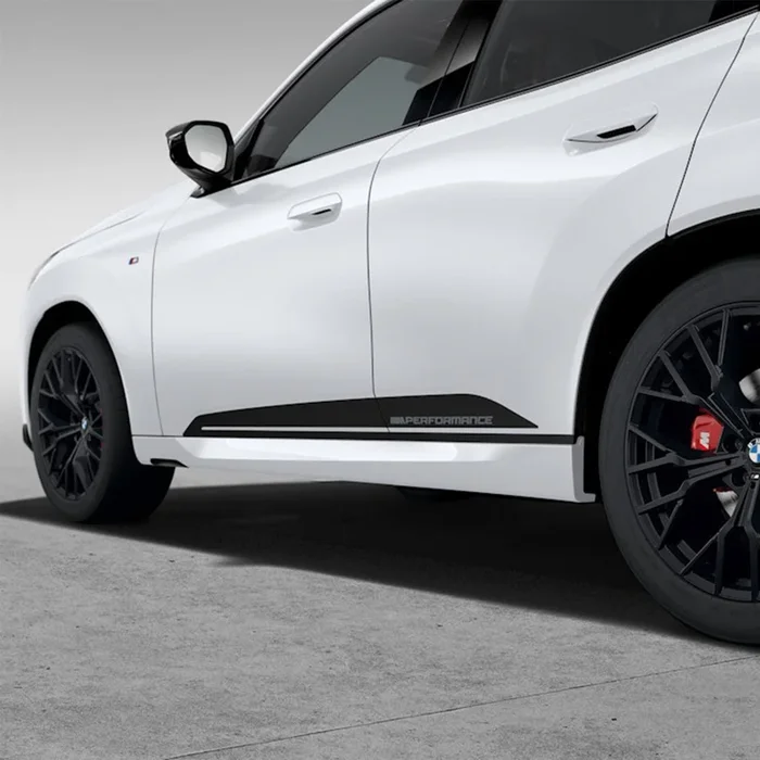Genuine BMW G45 X3 M Performance Side Decals In Frozen Black
