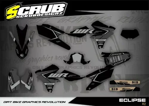 Graphics Kit Yamaha WR250F 2015 2016 2017 2018 2019 WRf Decals Stickers