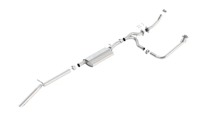 High-Clearance S-Type Cat-Back Exhaust for Jeep Wrangler 3.6L 2012-18 | #140634 | Borla