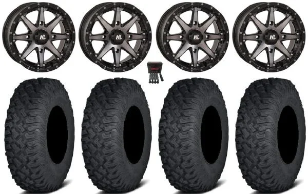 High Lifter HL10 14″ Wheels Smoke 27″ Coyote Tires Polaris RZR XP 1000 / PRO XP / Ranger XP 900/1000