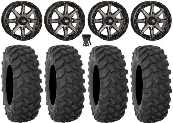 High Lifter HL10 14″ Wheels Smoke 30″ XTR370 Tires Polaris Sportsman / RZR / Ranger