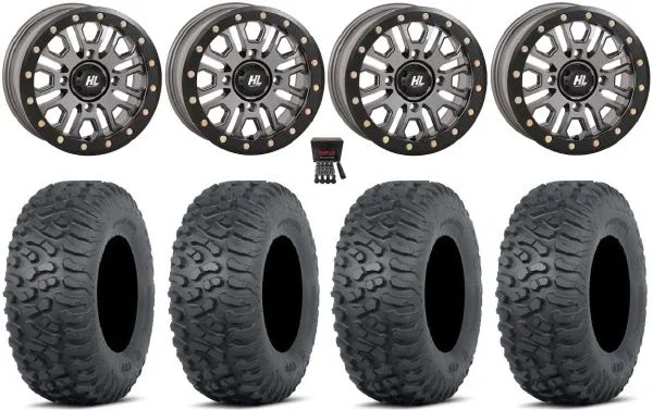 High Lifter HL23 Bdlk 14″ Wheels Gm 27″ Terra Hook Tires Polaris Sportsman / RZR / Ranger