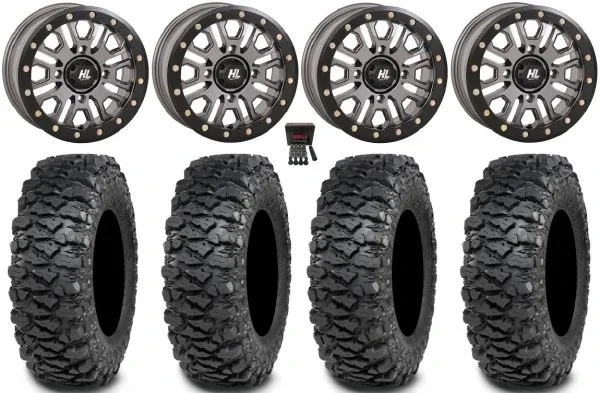 High Lifter HL23 Bdlk 14″ Wheels Gm 30″ Savage XT Tires Can-Am Maverick X3 / Honda Pioneer 1000 / Talon