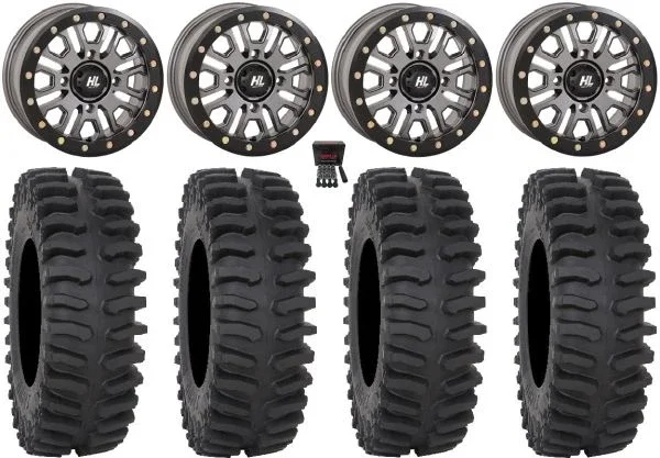 High Lifter HL23 Bdlk 15″ Wheels Gm 32″ XT400 Tires Kawasaki Teryx Mule