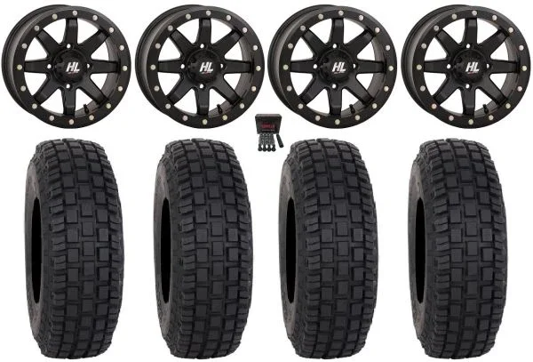 High Lifter HL9 Bdlk 15″ Wheels Bk 4+3 33″ RX600 Tires Teryx Mule