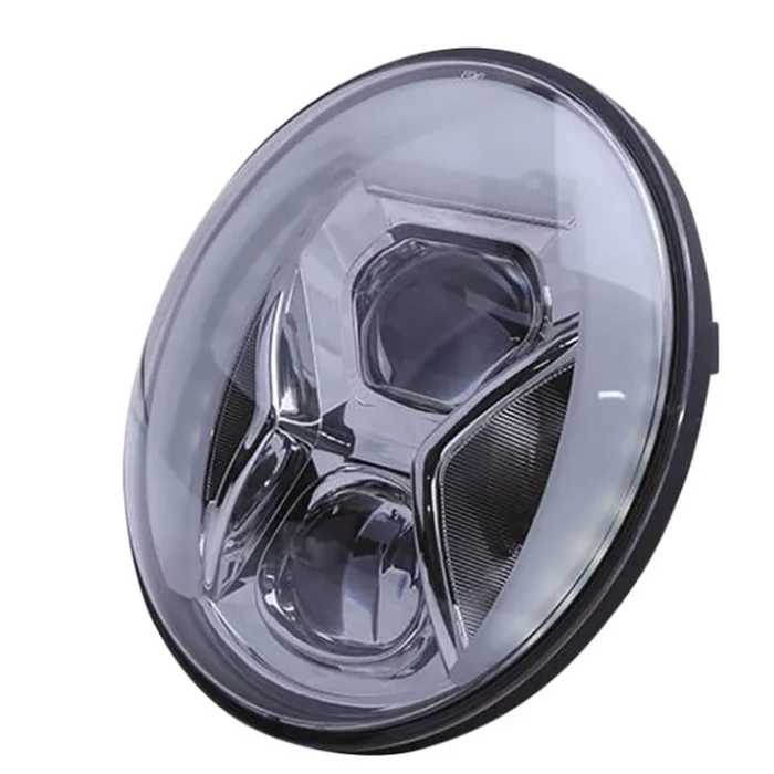 Highsider 7 LED Adaptive Headlight – Type 8 – Chrome [MPN: 226-002]